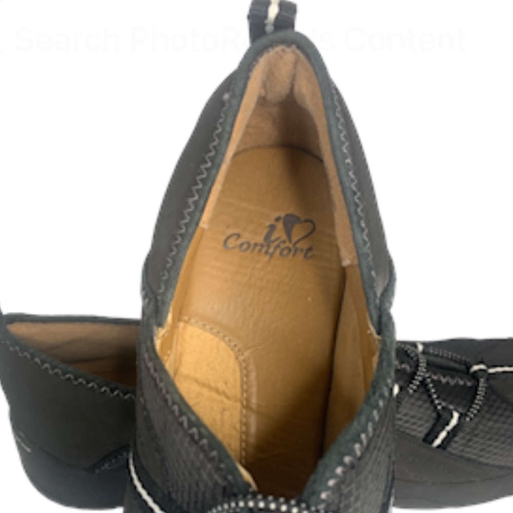 I Love Comfort 11 Logan Slip On Black Leather Manmade - Picture 7 of 10